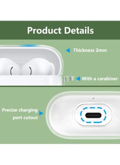 Youque Clear Case for Huawei FreeBuds SE 2/SE 3, Shockproof Anti-Yellowing, Soft TPU Protective Covers Skin  - Image 3