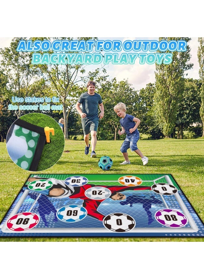 Soofam Soccer Ball Game Set for Kids Football Accuracy Exercise, Indoor Outdoor Toss Soccer Goal Game with Velcro Balls, Foldable Flannel Goals, Party Gifts for Boys Girls 3 4 5 6 7 8+ Year Old Toys - Image 4