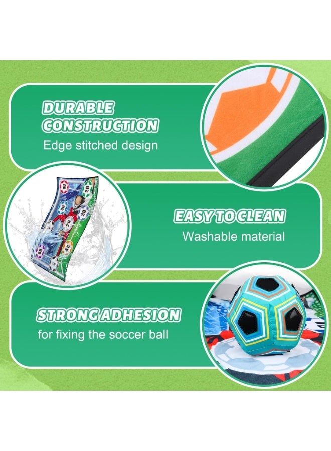Soofam Soccer Ball Game Set for Kids Football Accuracy Exercise, Indoor Outdoor Toss Soccer Goal Game with Velcro Balls, Foldable Flannel Goals, Party Gifts for Boys Girls 3 4 5 6 7 8+ Year Old Toys - Image 5