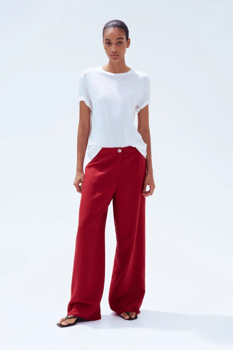 H&M Linen-blend trousers