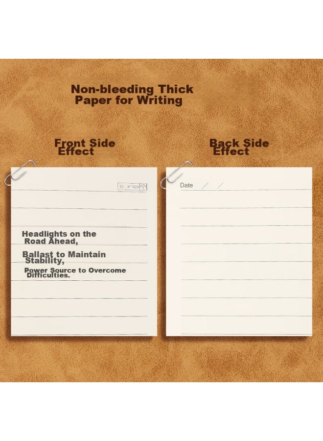 Deli Business Notebook, Sheepskin Cover, Memo Pad, Diary, Journal, 4 Books, 16k Bp139 - Image 5