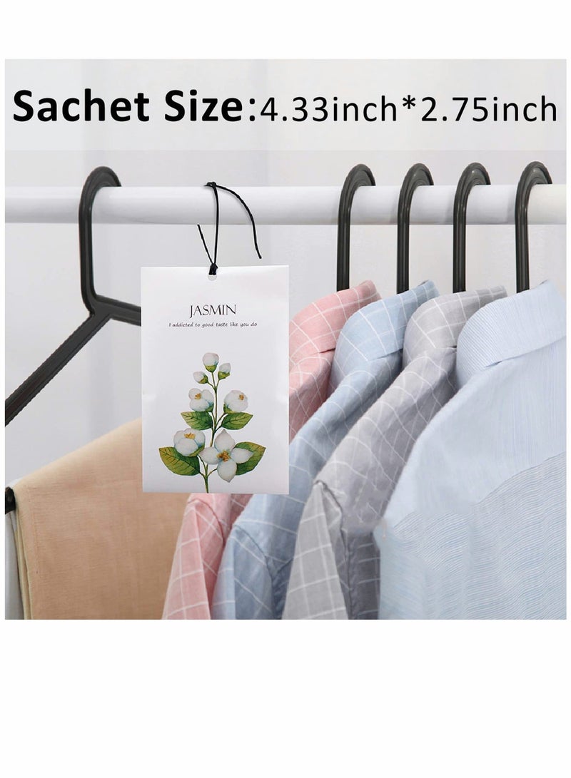 Y&D Jasmine Sachet 1Box 12Pcs Dried Flower Bag Scent Drawer Freshener Closet Air Scented Deodorizer for Drawers Home Car Fragrance Product  - Image 3