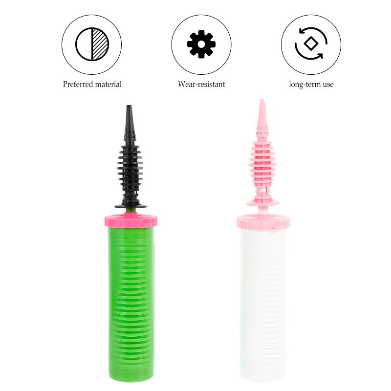 2Pcs Balloon Pumps Versatile Hand Pumps Party Two-way Air Pumps - Image 1