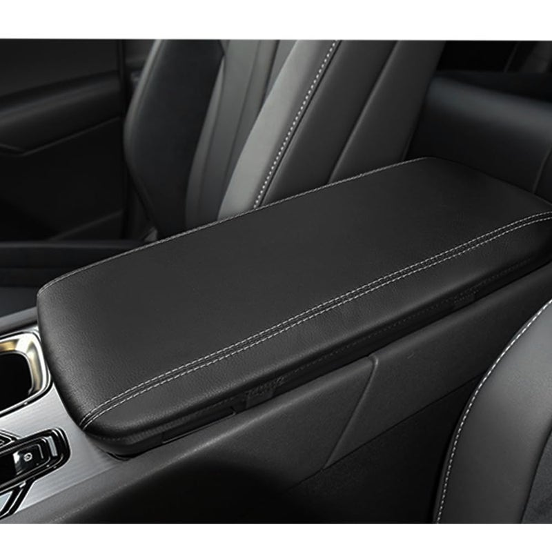 DEYTOP Center Console Cover for Lexus RX350 RX350h RX450h RX500h 2023 2024 2025 Accessories Car Armrest Cover for Lexus RX350 2023 AntiScratch Armrest Protector Black with White StitchesUpgrade
