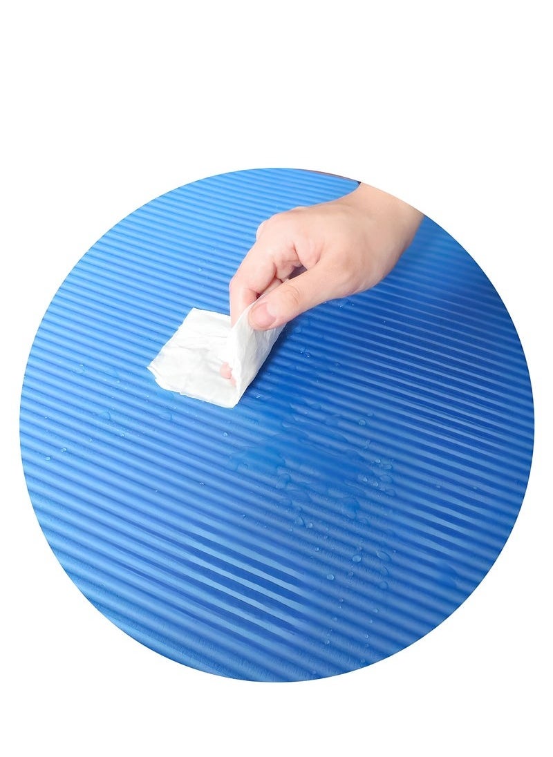 BORTONY Everyday Essentials 1/2-Inch Extra Thick High Density Anti-Tear Exercise Yoga Mat with Carrying Strap  - Image 5