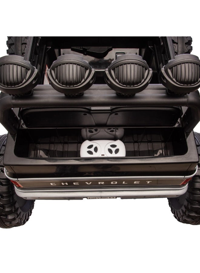 Chevrolet Cheyenne Pick Up 24V 4M Ride On Black TR2501 - Image 4