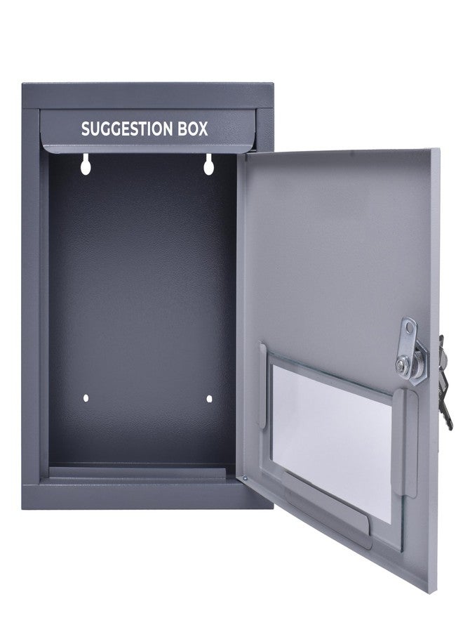 Planet All in one Multipurpose use Box/Letter Box/Post Box for Gate Home and Office/Suggestion Box for Office use/Complaint/Donation Box with Lock Tabletop or Wall Mount (Pack of 1, Grey) - Image 4