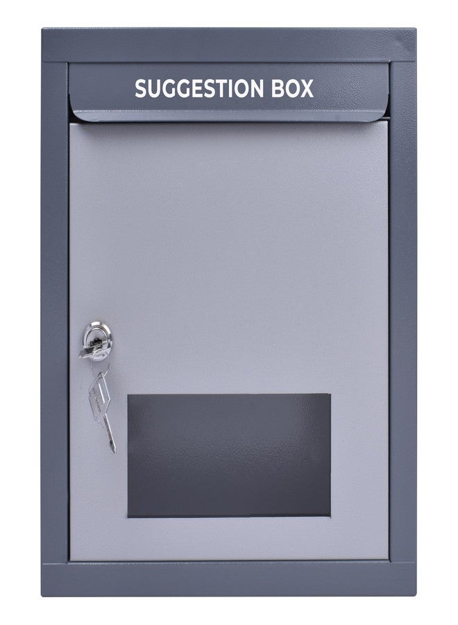 Planet All in one Multipurpose use Box/Letter Box/Post Box for Gate Home and Office/Suggestion Box for Office use/Complaint/Donation Box with Lock Tabletop or Wall Mount (Pack of 1, Grey) - Image 5