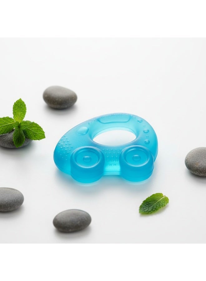Canpol Babies Water Teether | 3m+ | BPA Free | Car Shape | Gentle on Baby’s Gums | Can Be Cooled for Extra Relief | Blue - Image 4