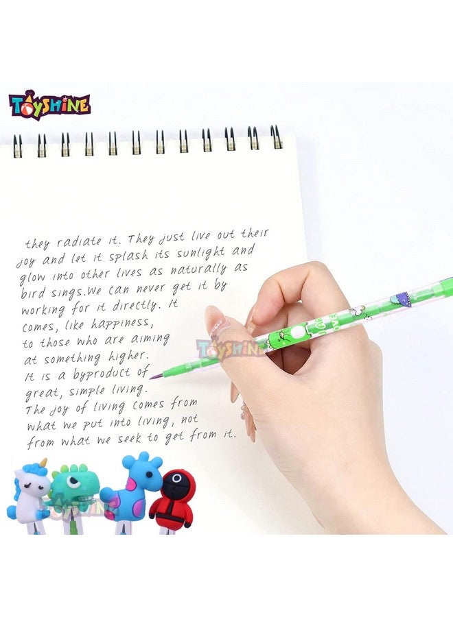 Toyshine 15 Pcs Stationery Set Gift for Kids Boys Girls Toddler | Art Craft Birthday for 3 4 5 6 7 8 9 Year Old | Return Gift Party Favor- 1 Pop it, 4 Pencils, 10 Erasers - Image 5