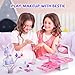 GORISPI Kids Makeup Sets for Girls 66pcs Real Cosmetic for Kids Toys with Mirror Princess Washable Girls Makeup Kit NonToxic Safe Brithday Gifts for 3 4 5 6 7 8 10 12 Years OldLight Pink - Image 4