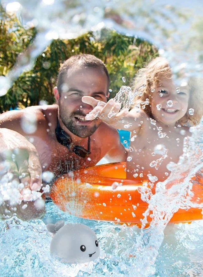 ألعاب استحمام للأطفال، ألعاب استحمام مضيئة مع ضوء LED، ألعاب رشاش للحمام للأطفال الصغار، لعبة حوت لرش المياه، لعبة الحمام للأطفال في حوض الاستحمام والحمام. - Image 2