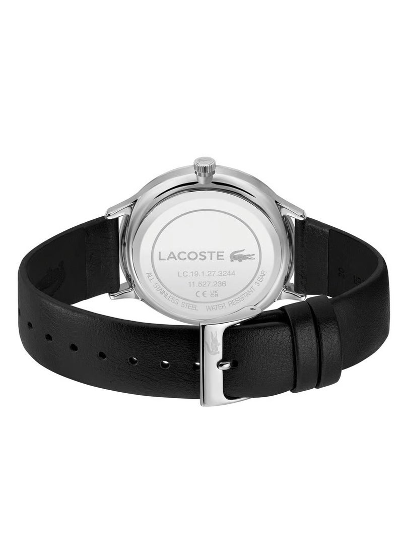 Lacoste L!VE Lacoste Lacoste Club Montre Homme Multifonction Acier Cuir Noir 2011226 - Image 2