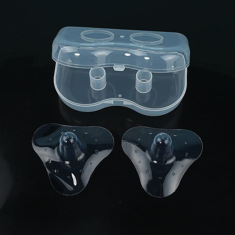 Finever Nipple Shields for Nursing Newborn for Women Breastfeeding Baby Premium Contact Nippleshield for with Latch Difficulties or Flat or Inverted Nipples Clear 20mm078inch 2 Count - Image 5