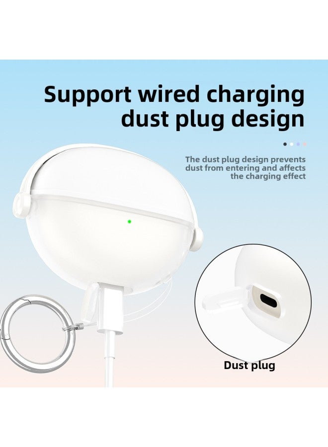 For Huawei FreeClip Protective Case Pro3 Lock 5i Silicone 6i Soft Case Freebudspro4 Earphone Case-Color:White-Model:FreeClip - Image 5