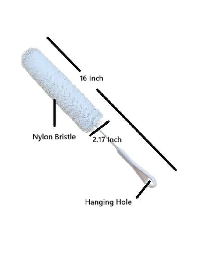 Hookcart 16 Inch Long Bottle Cleaning Brush, Extra Wide Nylon Cleaner for Water Bottles, Thermos, Decanters, Carafes & Vases, Flexible Deep Cleaning Brush, Pack of 1 - Image 3