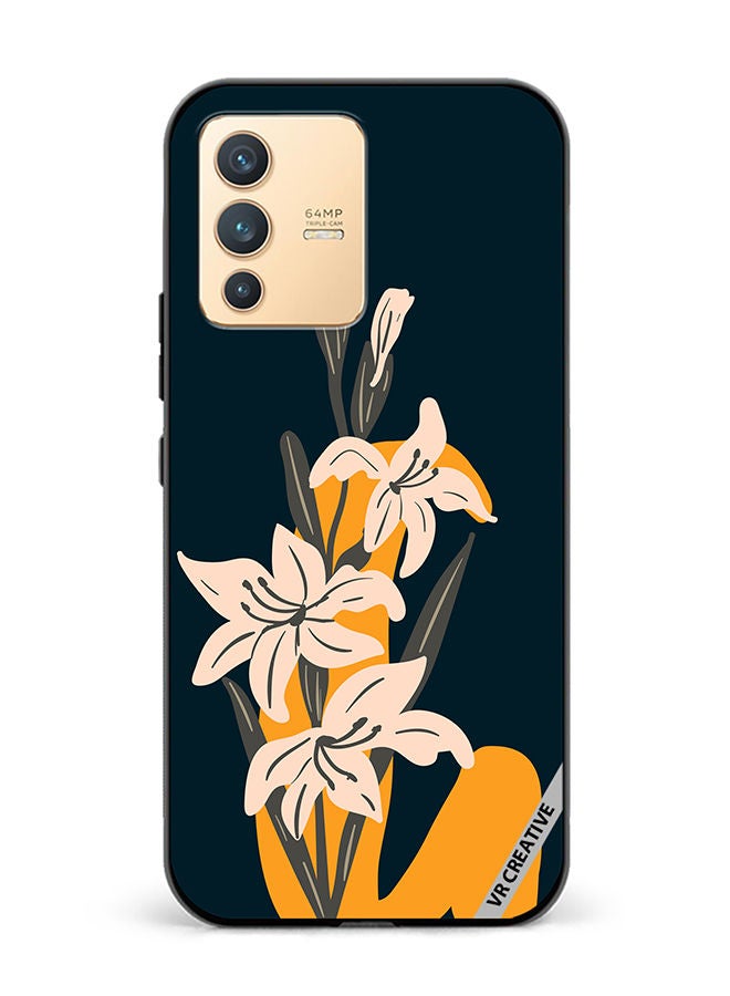VR CREATIVE Protective Case Cover For Vivo V23 5G Alphabet G Design Multicolour - Image 1