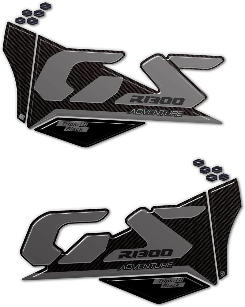 labelbike ملصقات 3D من labelbike لدراجة BMW R1300 GS Adventure - أسود كربوني رمادي - Image 2