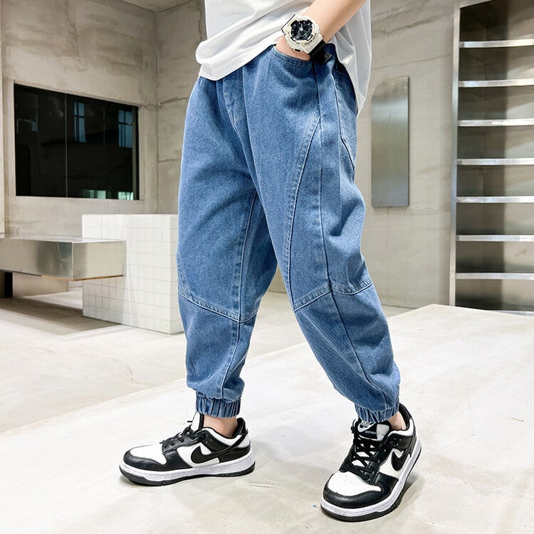 Children'S Wear Boys Pants Eight Seasons New Children'S Jeans Boys Spring Zhongda Children'S Trousers - Image 4