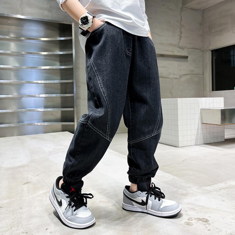 Children'S Wear Boys Pants Eight Seasons New Children'S Jeans Boys Spring Zhongda Children'S Trousers - Image 1