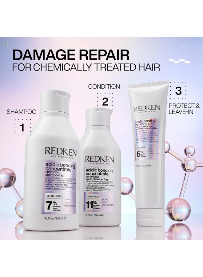 REDKEN Acidic Bonding Concentrate Conditioner For Damaged Hair Repair - Strengthens and Repairs Weak and Brittle Hair, Sulfate-Free, With Citric Acid - Image 4