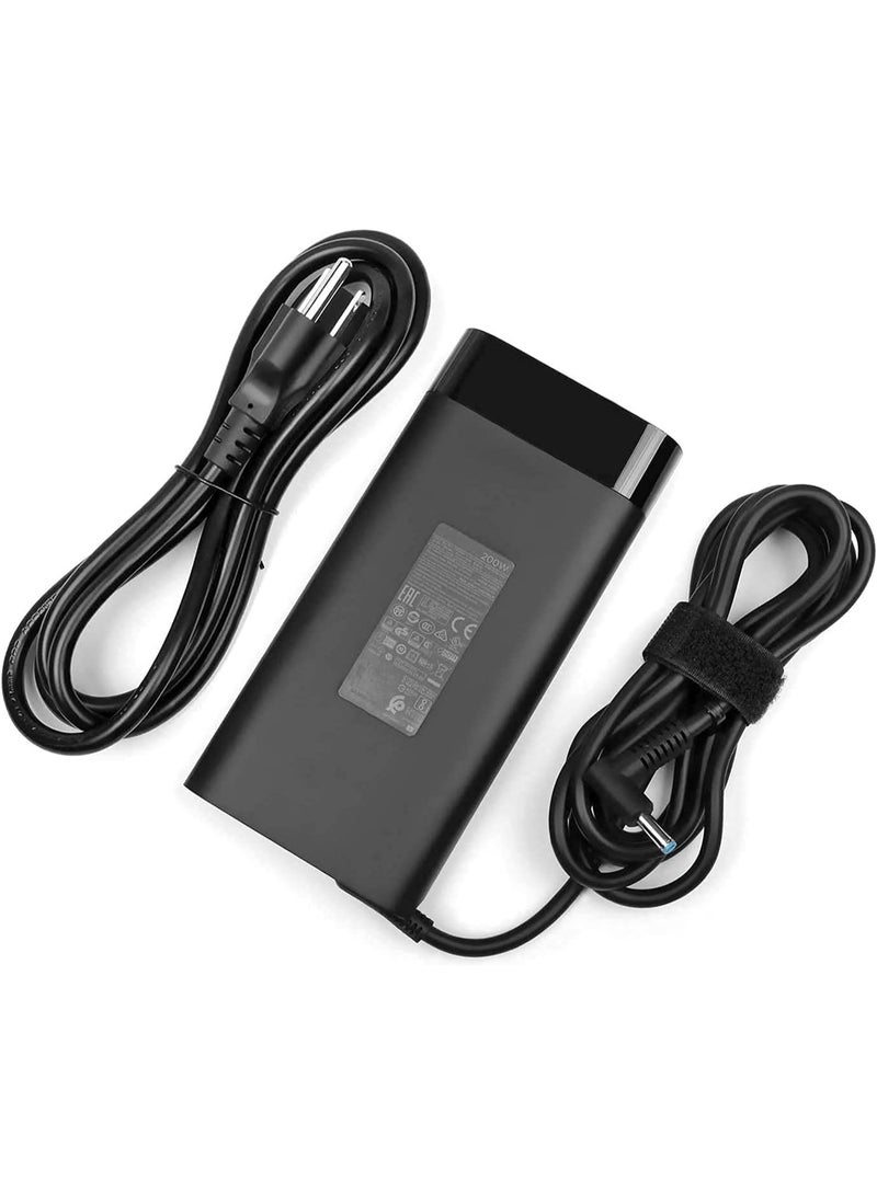 Terabyte محول طاقة تيار متردد 200 واط 19.5 فولت 10.3 أمبير TPN-DA10 لجهاز HP ZBook 17 G5 OMEN 15-dc0000 00818-850 L00895-003 ADP-200HB B W2F75AA مزود طاقة مع سلك طاقة أمريكي - Image 1