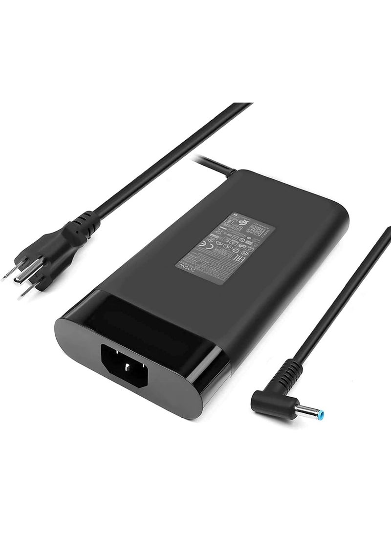 Terabyte محول طاقة تيار متردد 200 واط 19.5 فولت 10.3 أمبير TPN-DA10 لجهاز HP ZBook 17 G5 OMEN 15-dc0000 00818-850 L00895-003 ADP-200HB B W2F75AA مزود طاقة مع سلك طاقة أمريكي - Image 3
