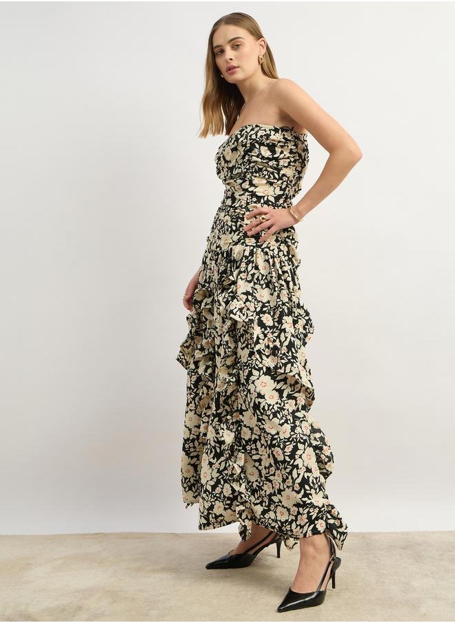 Styli Floral Ruffled Dress  - Image 3