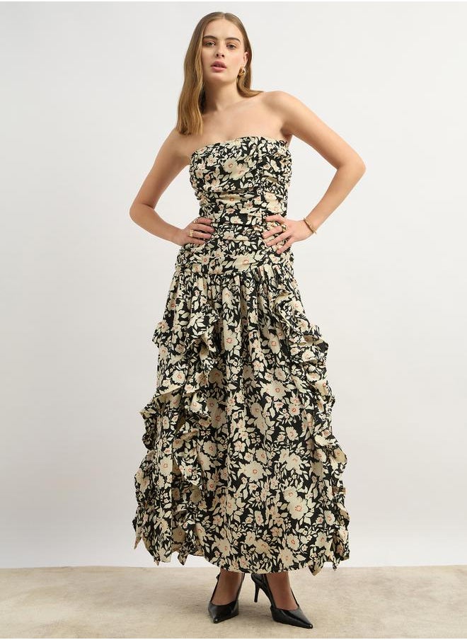 Styli Floral Ruffled Dress  - Image 2