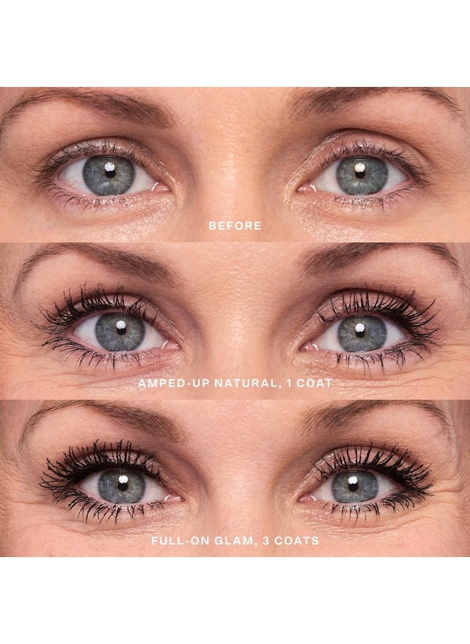 TOWER 28 Tower 28 MakeWaves Mascara - Volumizing and Lash Lengthening Mascara - No Clumping or Flaking - Water-Resistant and Vegan Mascara for Sensitive Eyes - Jet Black  - Image 4