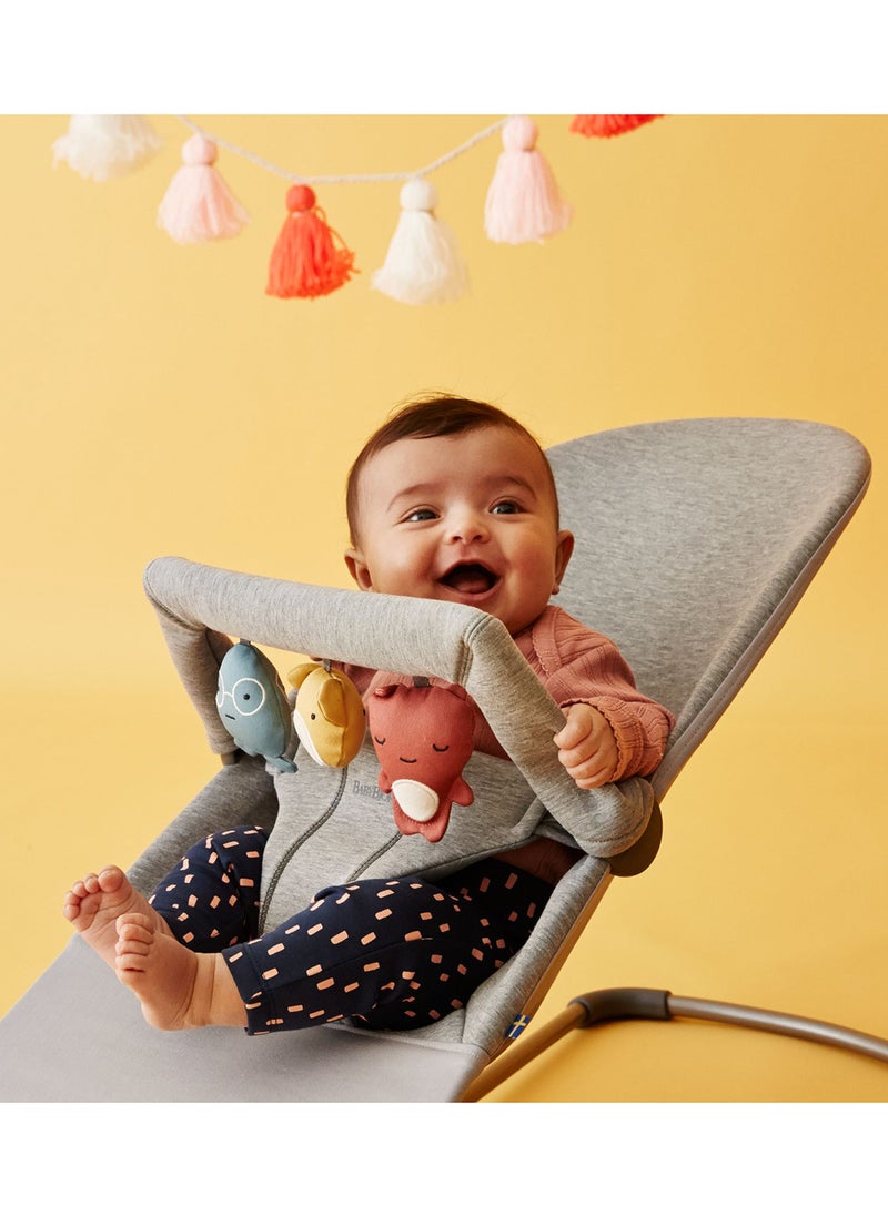 BABYBJORN - Fabric Seat 3D Jersey Baby Bouncer Bliss Light Grey - Image 1