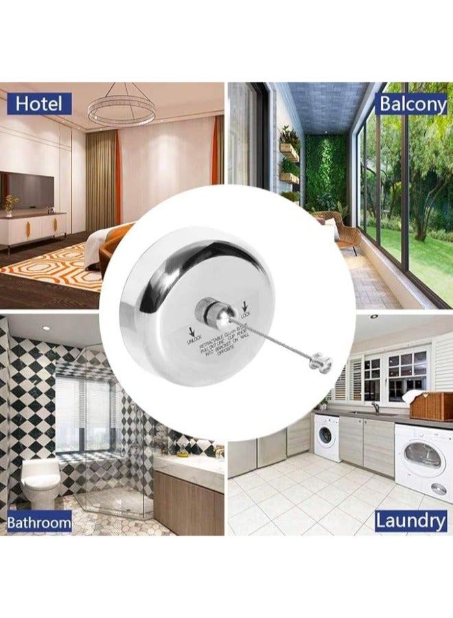 OlBuWa Retractable Clotheslines SUS304 Clothes Dryer with Adjustable Rope Shower Clothes Line - Image 2