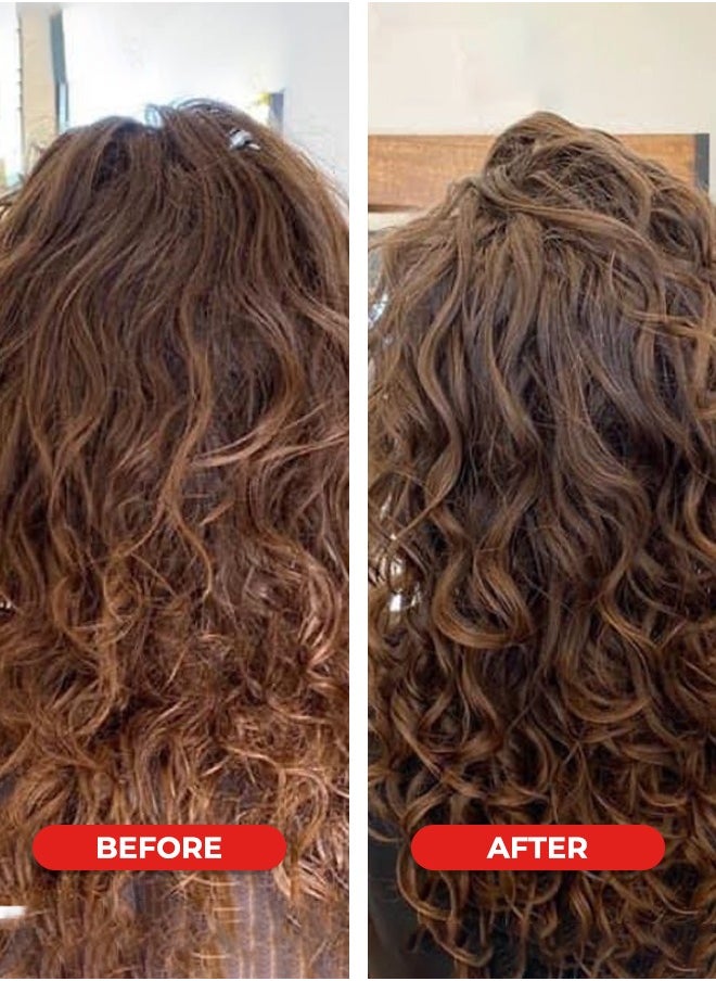 The Hair Addict - Frizz Off Curl Activator 250 ml- Enhanced Curl Patterns & Sculpted Frizz-Free Hair, Shapes, Moisturizes & Defines Curls, 0% Sulfates, Silicones, Enriched with Papaya, Macadamia & Pro-Vitamin B5 - Image 1
