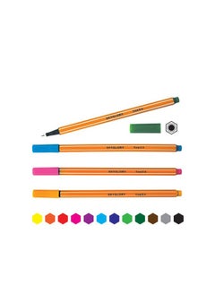 Sky Glory Sky Glory Better Fine 0.4 mm Pen, Set of 10 Colors - No:SG854  - Image 2