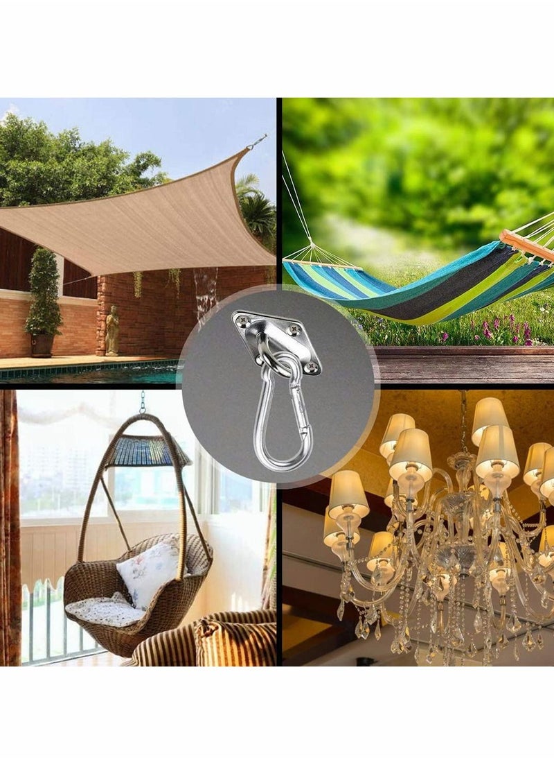 Excefore - Heavy Duty Sun Shade Sail Fixing Kit for Garden Triangle and Square, Rectangle - 304 Stainless Steel Sun Shade Sail Fixing Hardware Accessories Kit (Fixing Kit a - 2x4x2) - Image 1