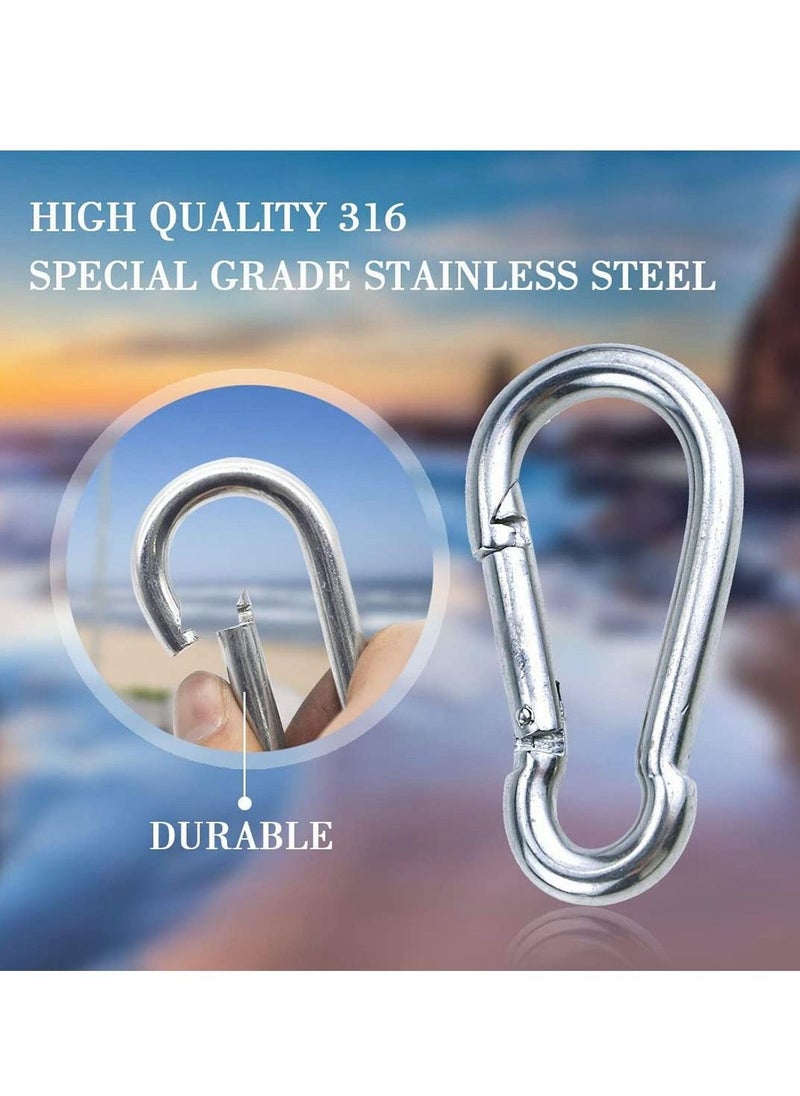 Excefore - Heavy Duty Sun Shade Sail Fixing Kit for Garden Triangle and Square, Rectangle - 304 Stainless Steel Sun Shade Sail Fixing Hardware Accessories Kit (Fixing Kit a - 2x4x2) - Image 1