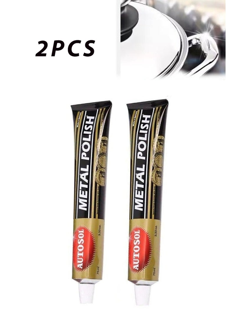 Autosol 2PCS 75 mL Autosol Metal Polish for Chrome Copper Brass and More - Image 1