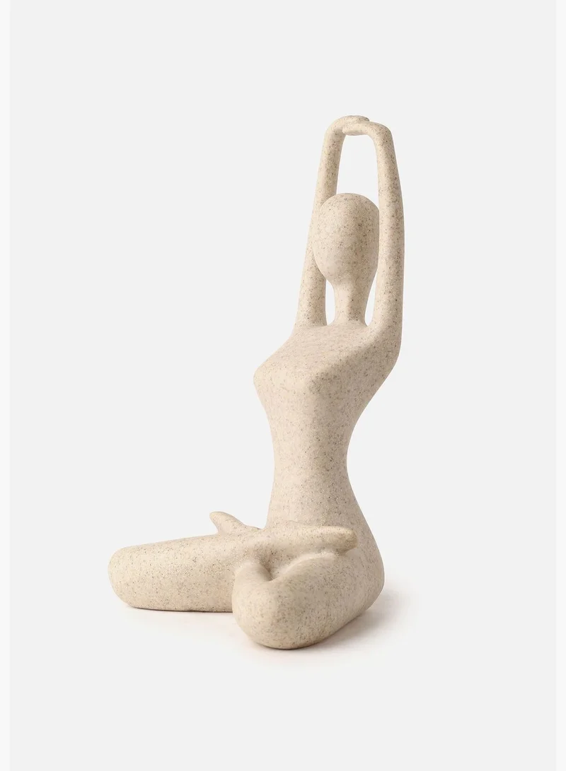Bonhomie Figurine Shaped Solid Modern Ceramic Showpiece For Home Decor