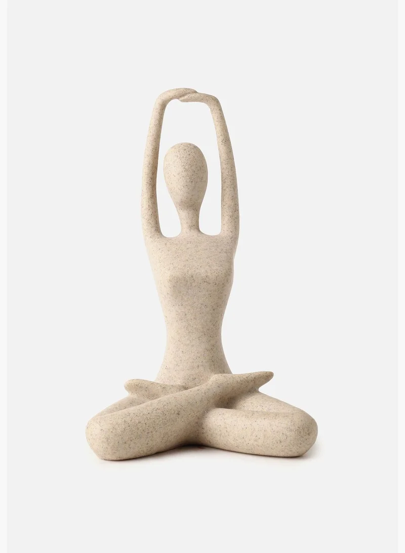 Bonhomie Figurine Shaped Solid Modern Ceramic Showpiece For Home Decor
