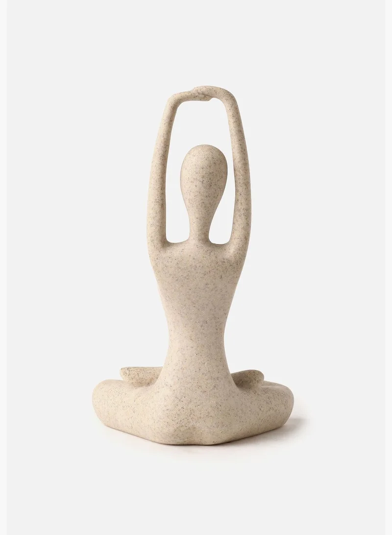 Bonhomie Figurine Shaped Solid Modern Ceramic Showpiece For Home Decor