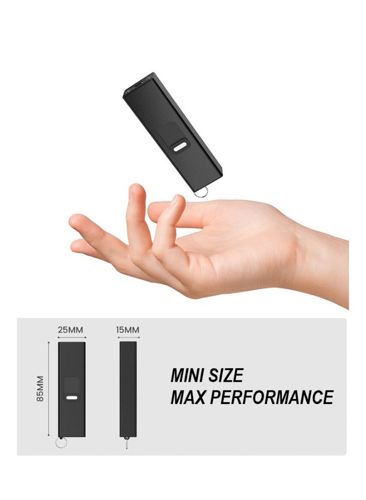 USB Rechargeable Flashlight (Black) - Image 4