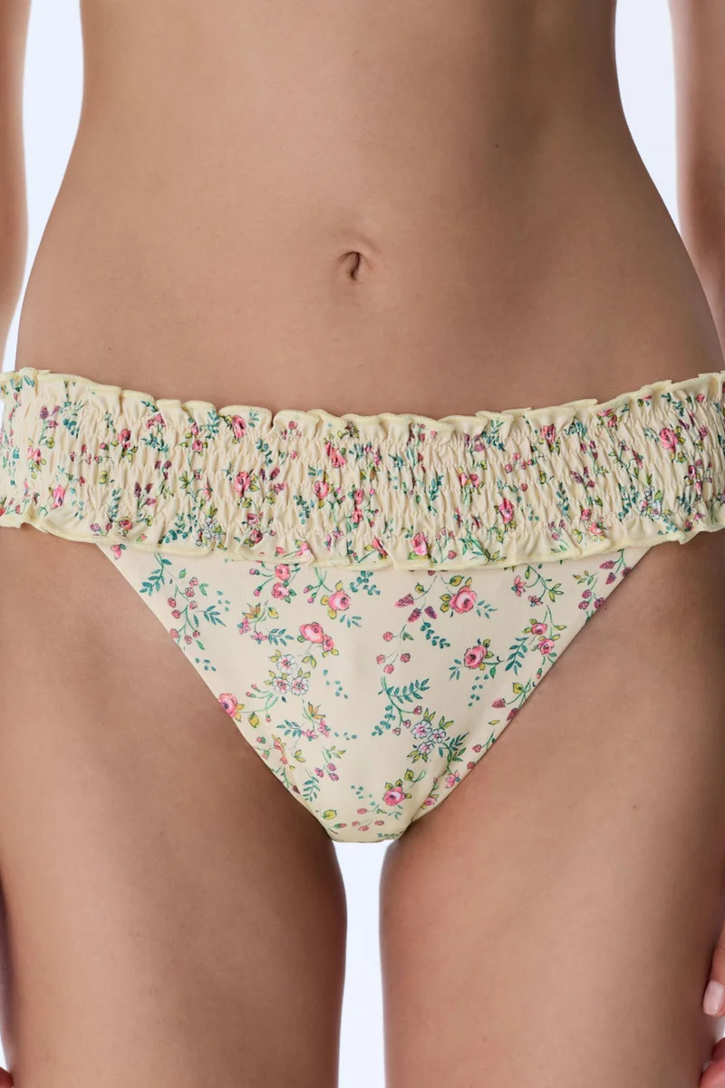 Penti PENTI Sonya Gathered Floral Mid Waist Bikini Bottom