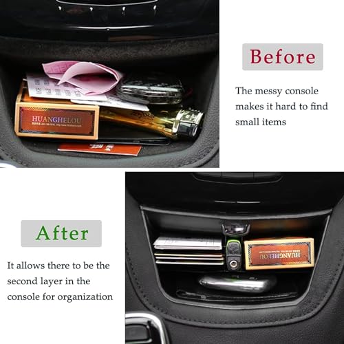 PIUGILH Customized for Cadillac XT6 XT5 Central Console Storage Box Coins Trays Cards Organizer for Cadillac XT6 XT5 2016 2017 2018 2019 2020 2021 2022 2023 - Image 3