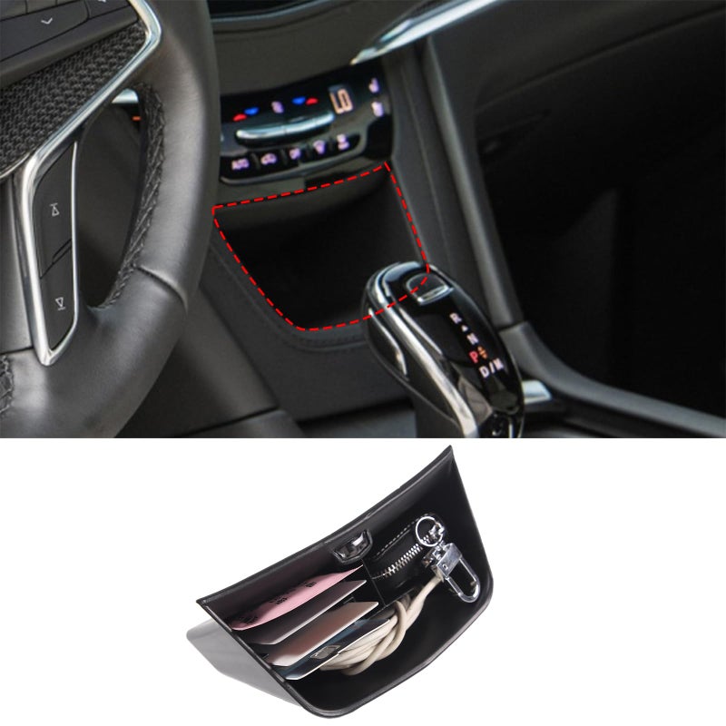 PIUGILH Customized for Cadillac XT6 XT5 Central Console Storage Box Coins Trays Cards Organizer for Cadillac XT6 XT5 2016 2017 2018 2019 2020 2021 2022 2023 - Image 2