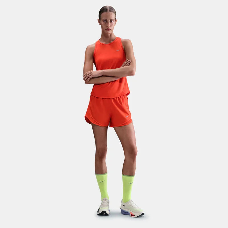 Nike Red Women's Dri-FIT Tempo Running Shorts for Women | Best Price UAE