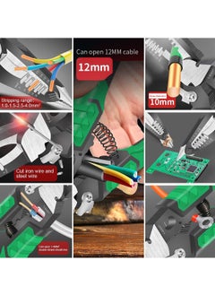 Y&D Electrician Pliers Needle Nose Pliers, 9 in 1Multipurpose Tools for Clamping, Wire Stripping, Cable Cutting, Opening, Splitting  - Image 3