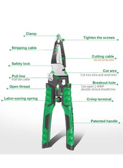 Y&D Electrician Pliers Needle Nose Pliers, 9 in 1Multipurpose Tools for Clamping, Wire Stripping, Cable Cutting, Opening, Splitting  - Image 4