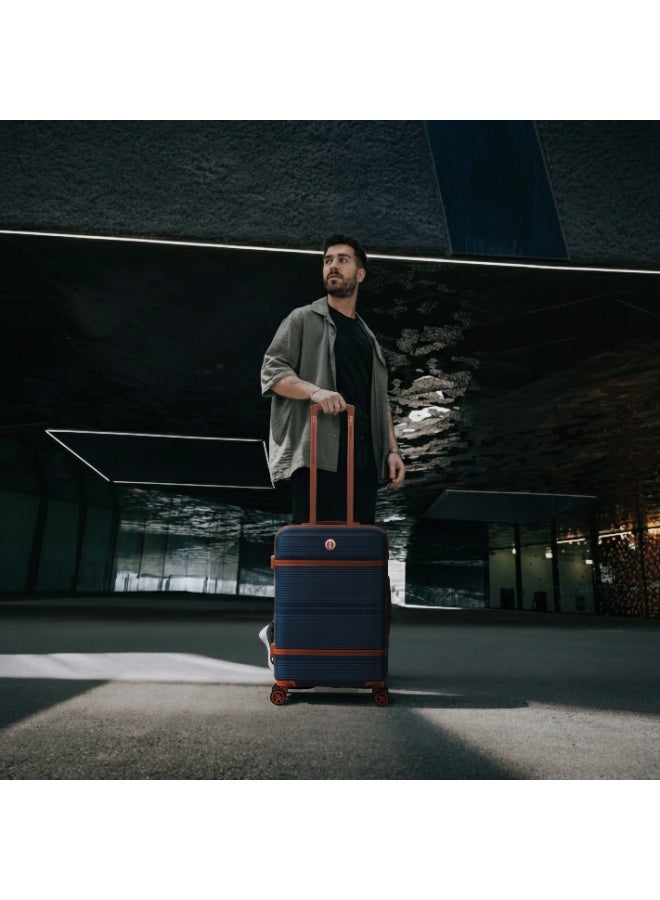 Eagle Express Jet Force – حقيبة سفر فاخرة صلبة من ABS بمقاس 20″ – كحلي أنيق