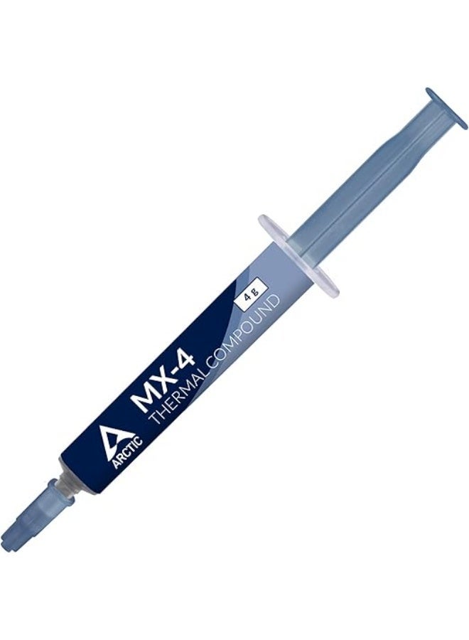 معجون حراري عالي الأداء ARCTIC MX-4 (4 جرام) لجميع المعالجات (وحدة المعالجة المركزية، وحدة معالجة الرسومات - الكمبيوتر الشخصي، PS4، XBOX)، موصلية حرارية عالية، تطبيق آمن، غير موصل، غير سعوي - Image 2