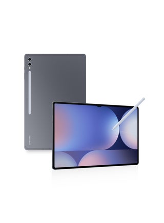 جهاز Galaxy Tab S10 Ultra Moonstone باللون الرمادي، وذاكرة الوصول العشوائي (RAM) سعة 12 جيجابايت، وسعة التخزين 256 جيجابايت، ويدعم تقنية 5G - إصدار الشرق الأوسط - view 2